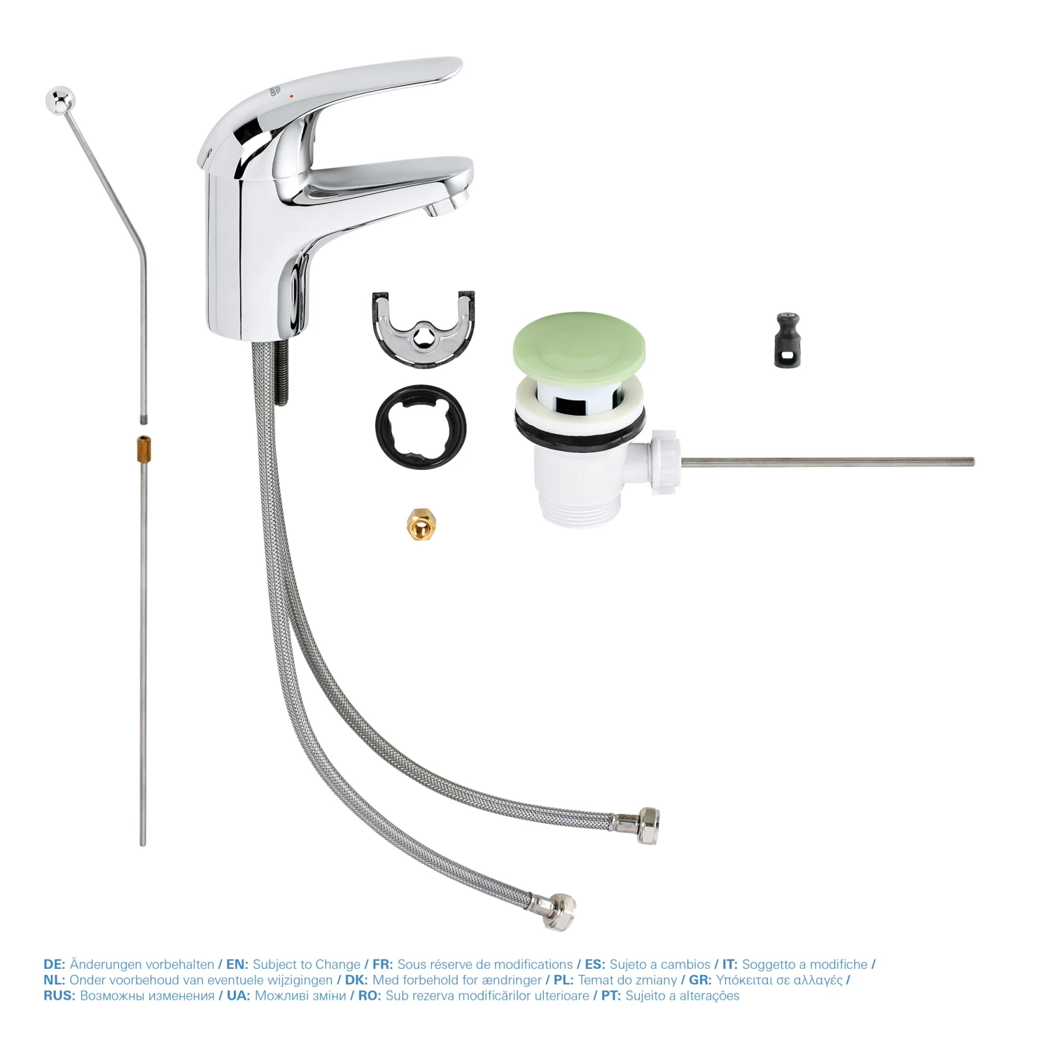 GROHE Swift S-size éénhendel Wastafelkraan Met Waste Chroom - Afbeelding 4