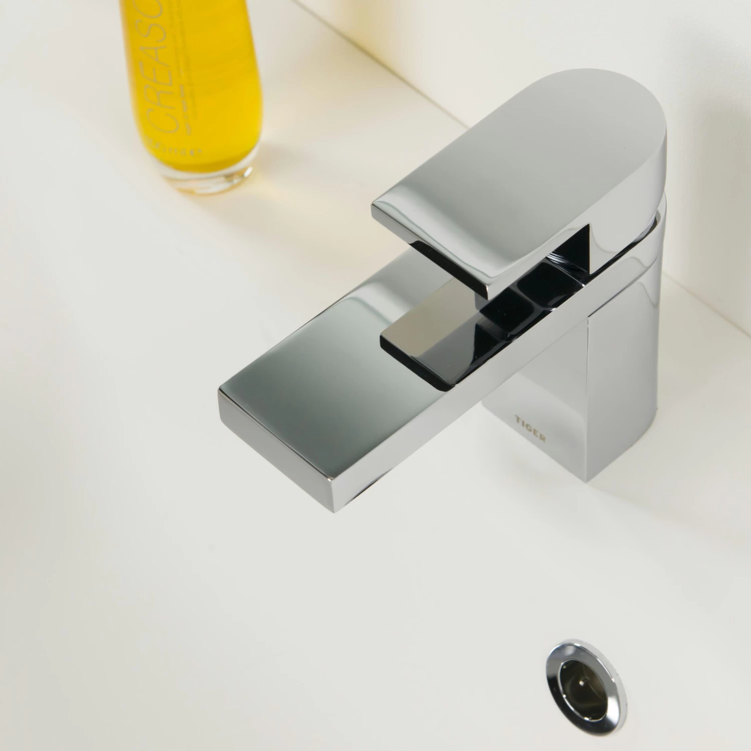 Tiger Items Wastafelkraan éénhendel Met Lage Uitloop En Waste Chroom - Afbeelding 5