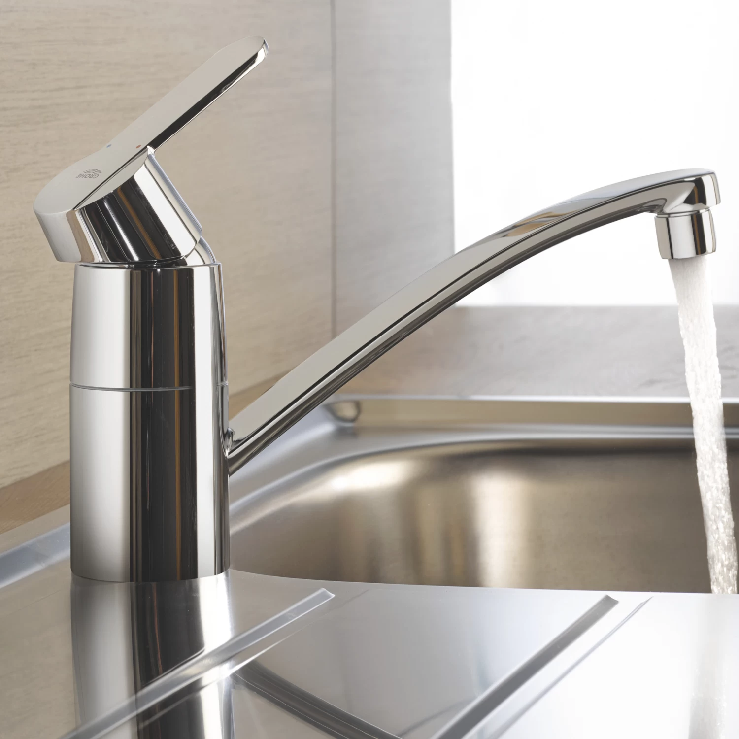 Grohe Get éénhendel Keukenkraan Met Lage Uitloop Chroom - Afbeelding 3