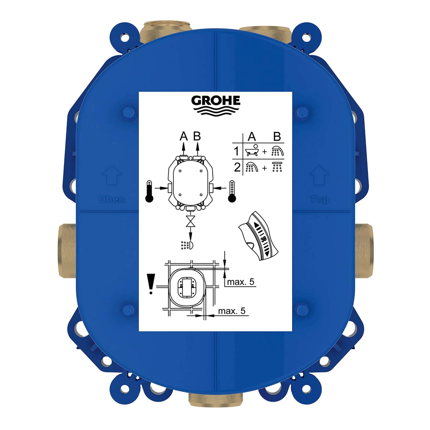 Grohe Colours Inbouw Mengkraan Rapido T Universeel - Afbeelding 2