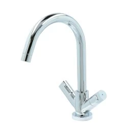 Aqualino Fortore Tweeknops Keukenkraan Chroom