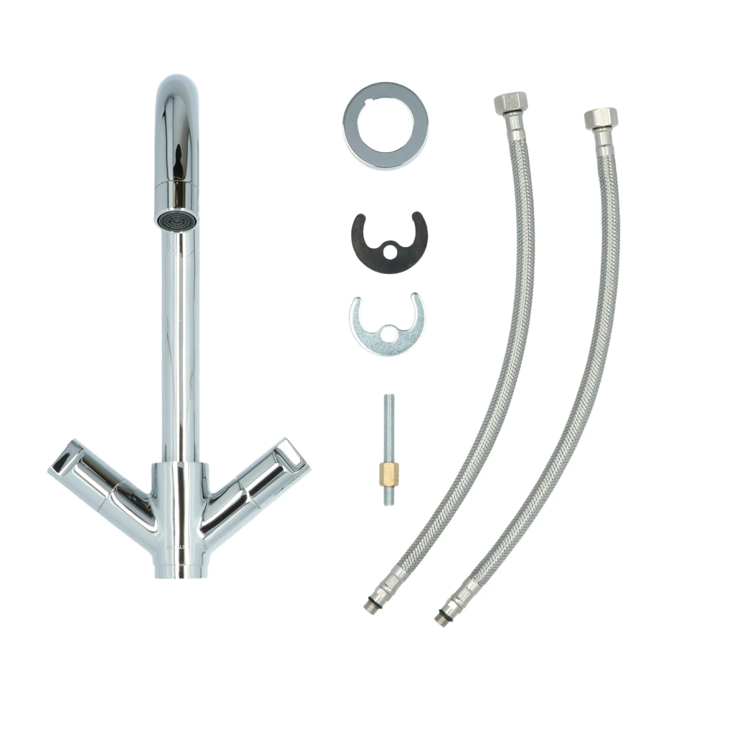 Aqualino Fortore Tweeknops Keukenkraan Chroom - Afbeelding 9