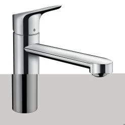 Hansgrohe Focus M43 éénhendel Keukenkraan RVS 120