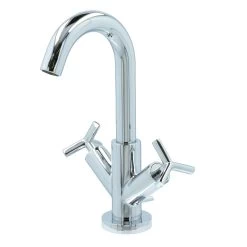 Absolut Post 2-knops Wastafelkraan Chroom