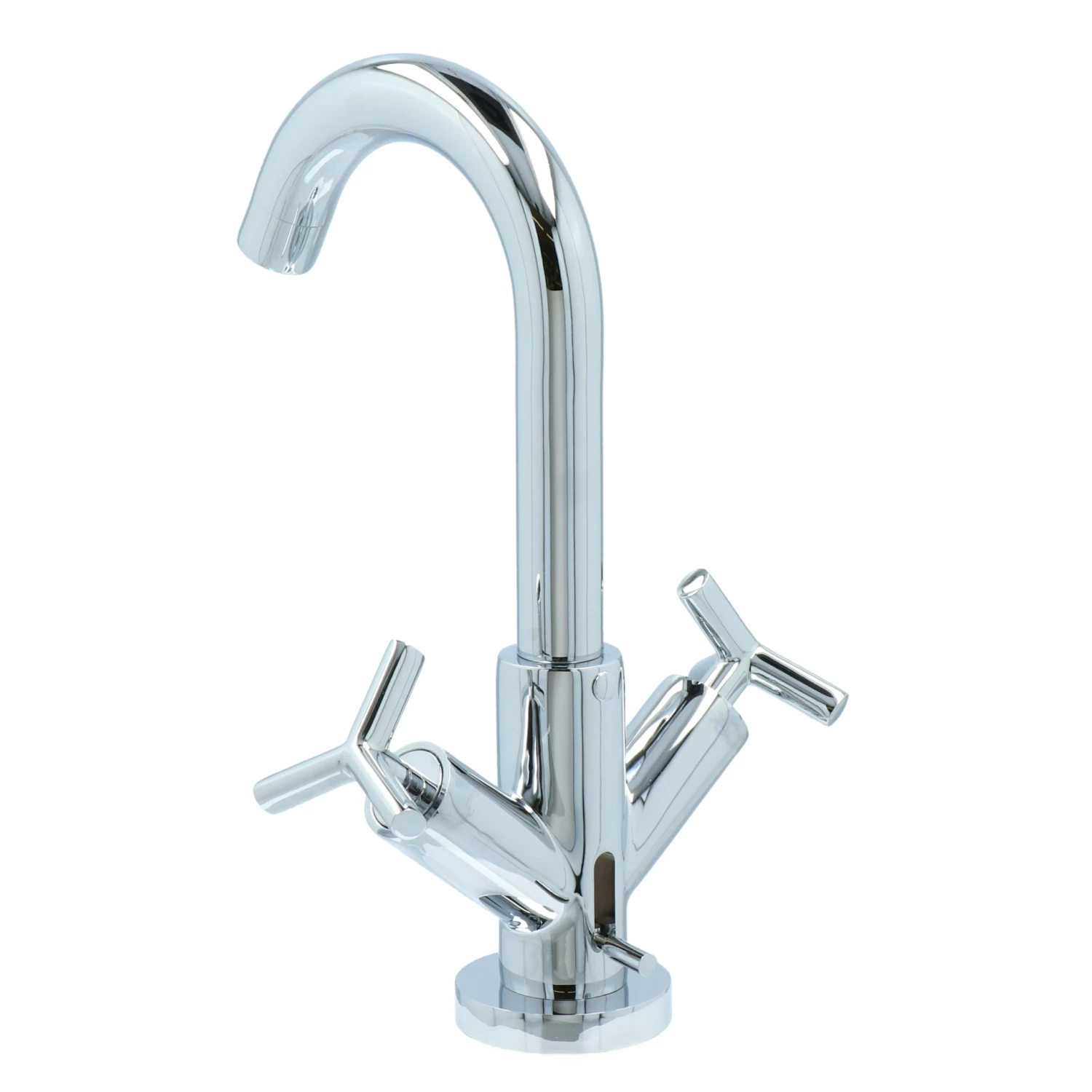 Absolut Post 2-knops Wastafelkraan Chroom - Afbeelding 3