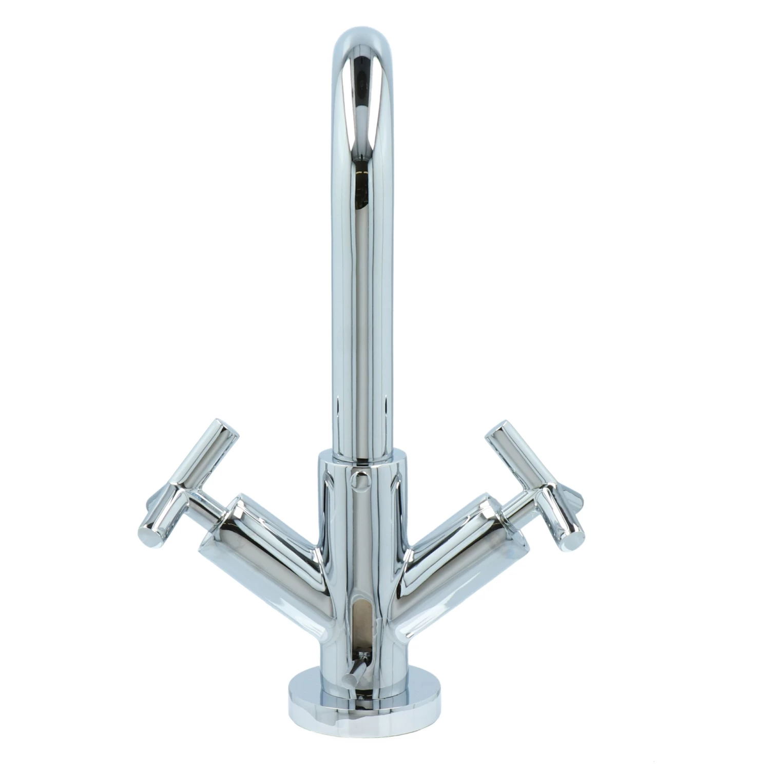 Absolut Post 2-knops Wastafelkraan Chroom - Afbeelding 4