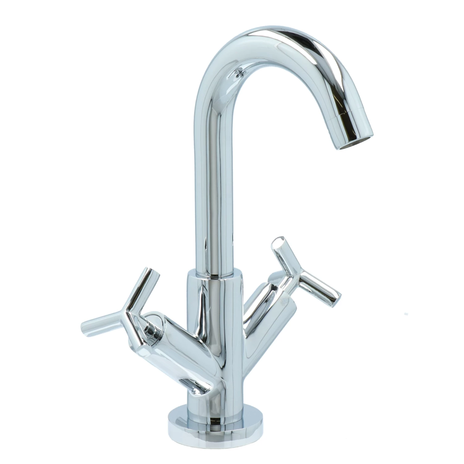 Absolut Post 2-knops Wastafelkraan Chroom - Afbeelding 7