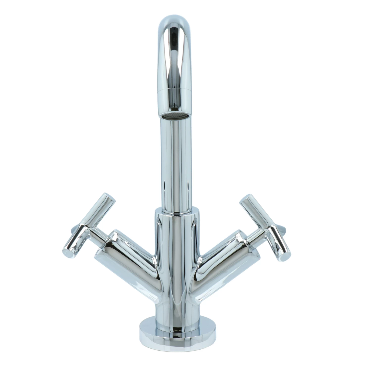 Absolut Post 2-knops Wastafelkraan Chroom - Afbeelding 8