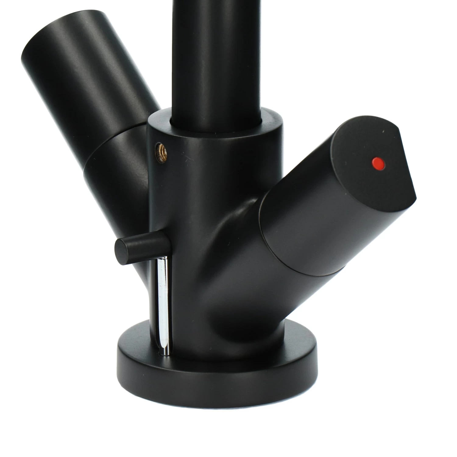 Aqualino Fortore 2-knops Wastafelkraan Met Waste Zwart - Afbeelding 10