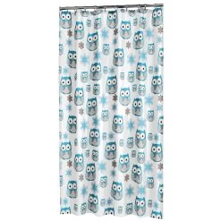 Sealskin Douchegordijn Owl Blauw 180x200 Cm