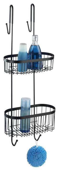 Wenko 2-laags Doucherek Serino Zwart