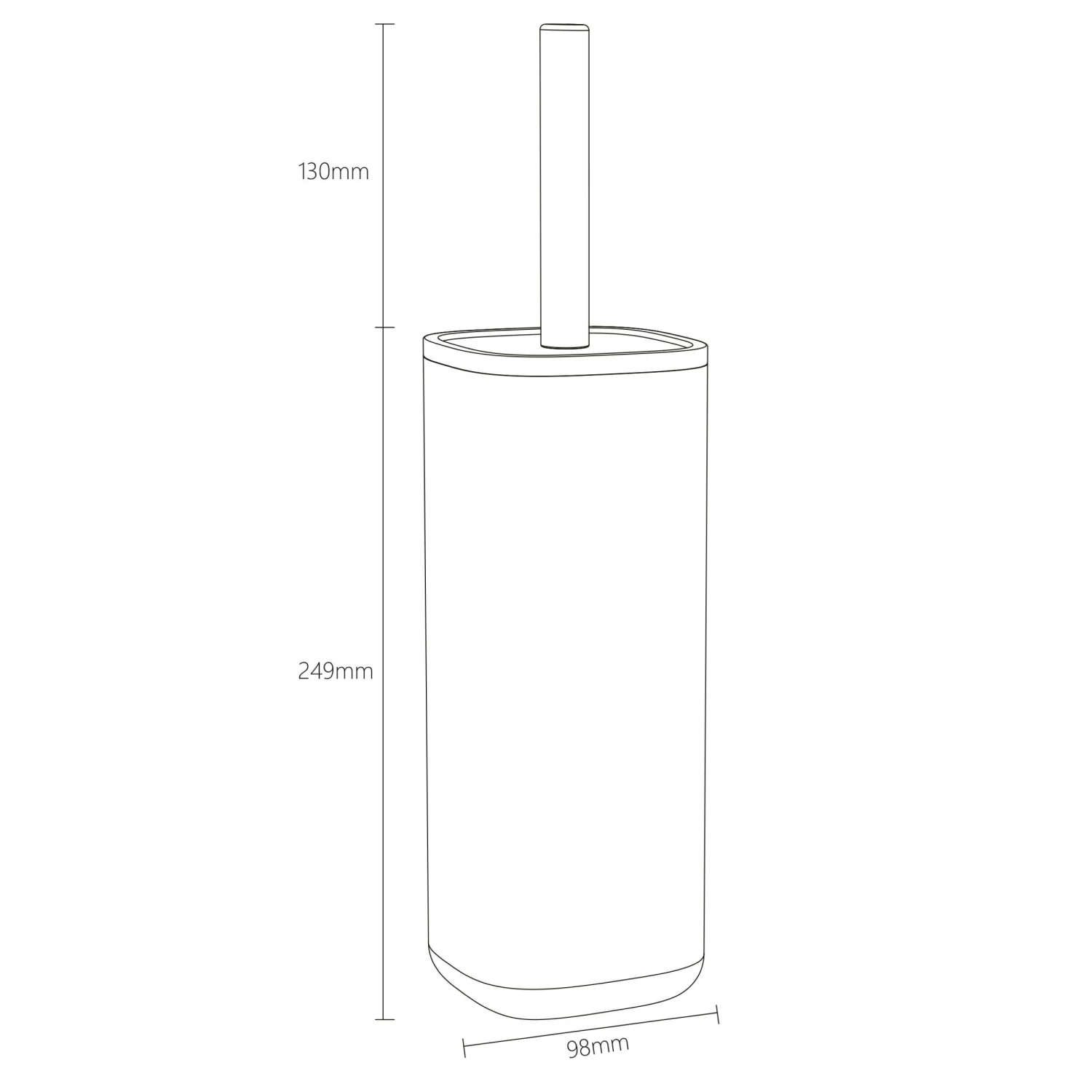 Sealskin Toiletborstelhouder Mind Zwart Vrijstaand - Afbeelding 8