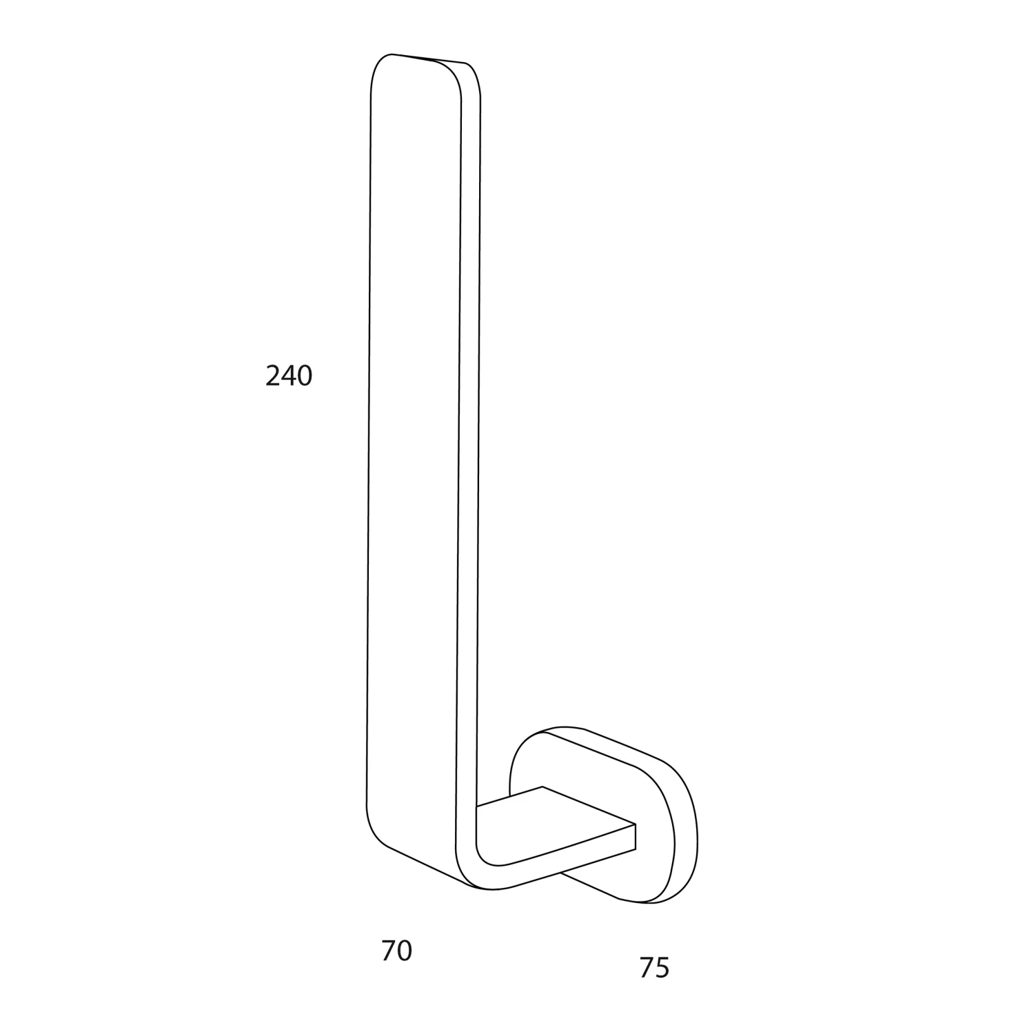 Tiger Lucca Reserverolhouder Rvs Glans - Afbeelding 6