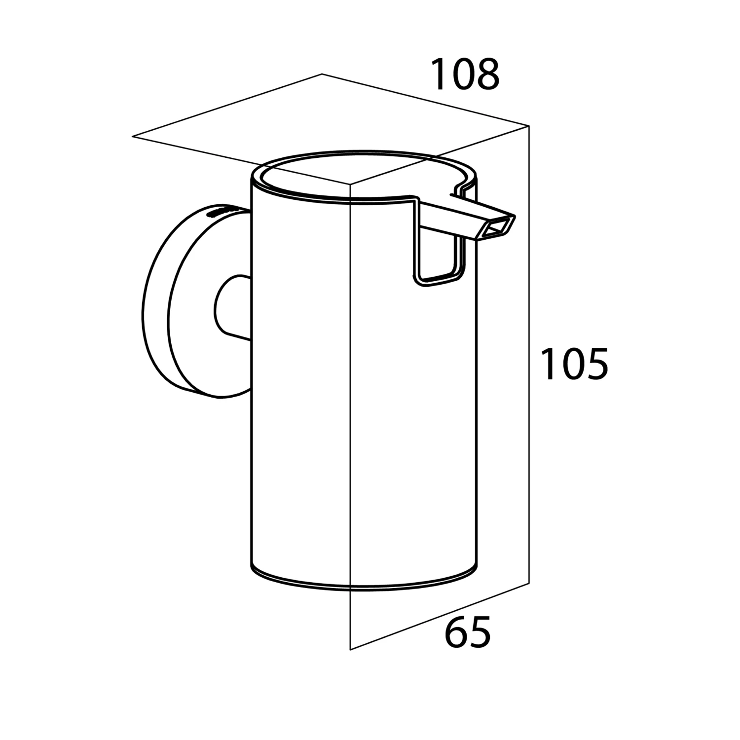 Tiger Boston Zeepdispenser Groot Rvs - Afbeelding 5