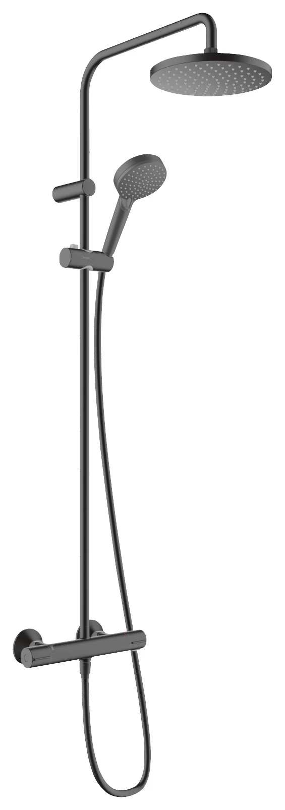 Hansgrohe Douchesysteem Vernis Blend 200 Met Thermostaatkraan Mat Zwart