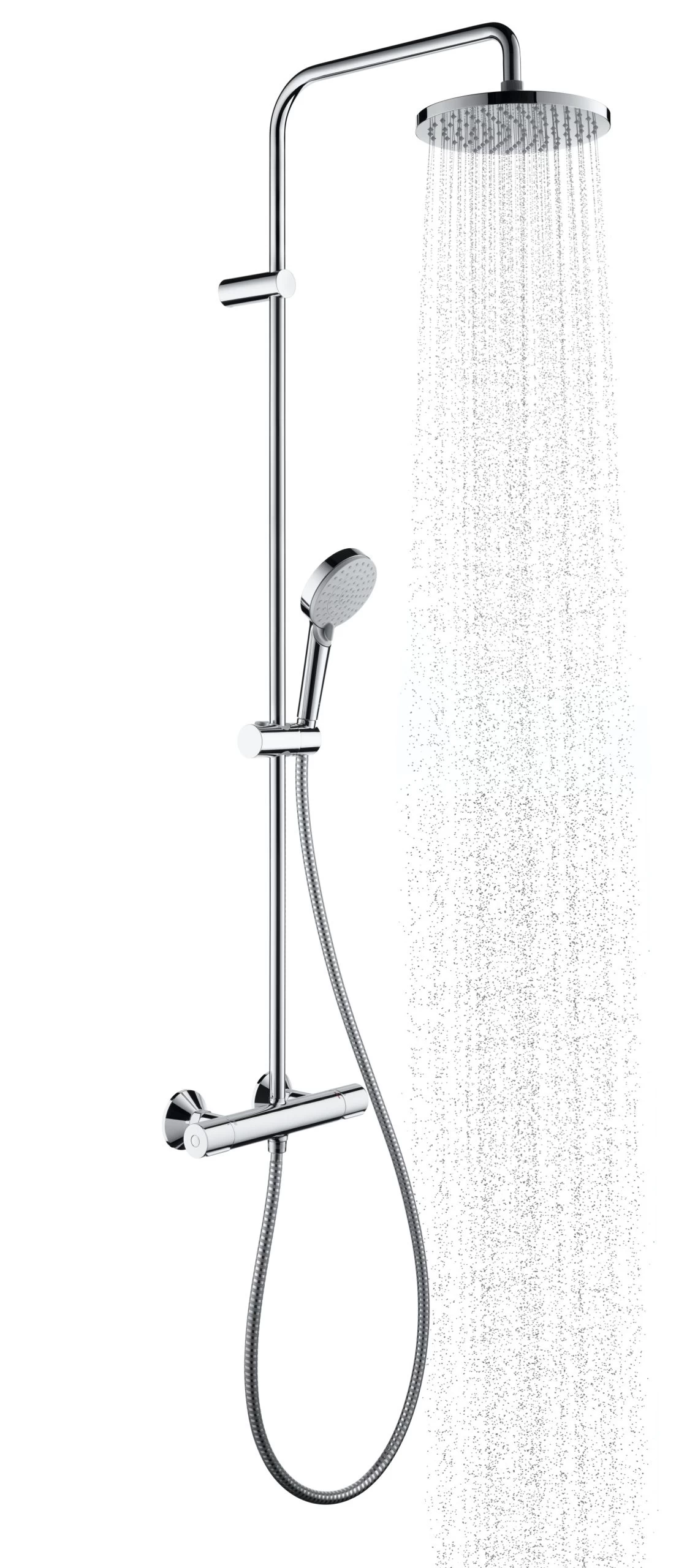 Hansgrohe Douchesysteem Vernis Blend 200 Met Thermostaatkraan Mat Zwart - Afbeelding 5