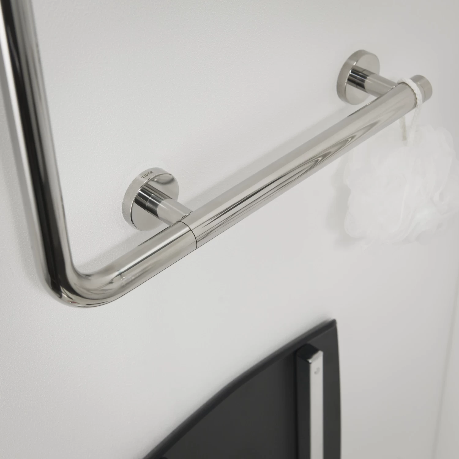 Tiger Boston Comfort & Safety Veiligheidsgreep 90° Links Glanzend RVS - Afbeelding 3