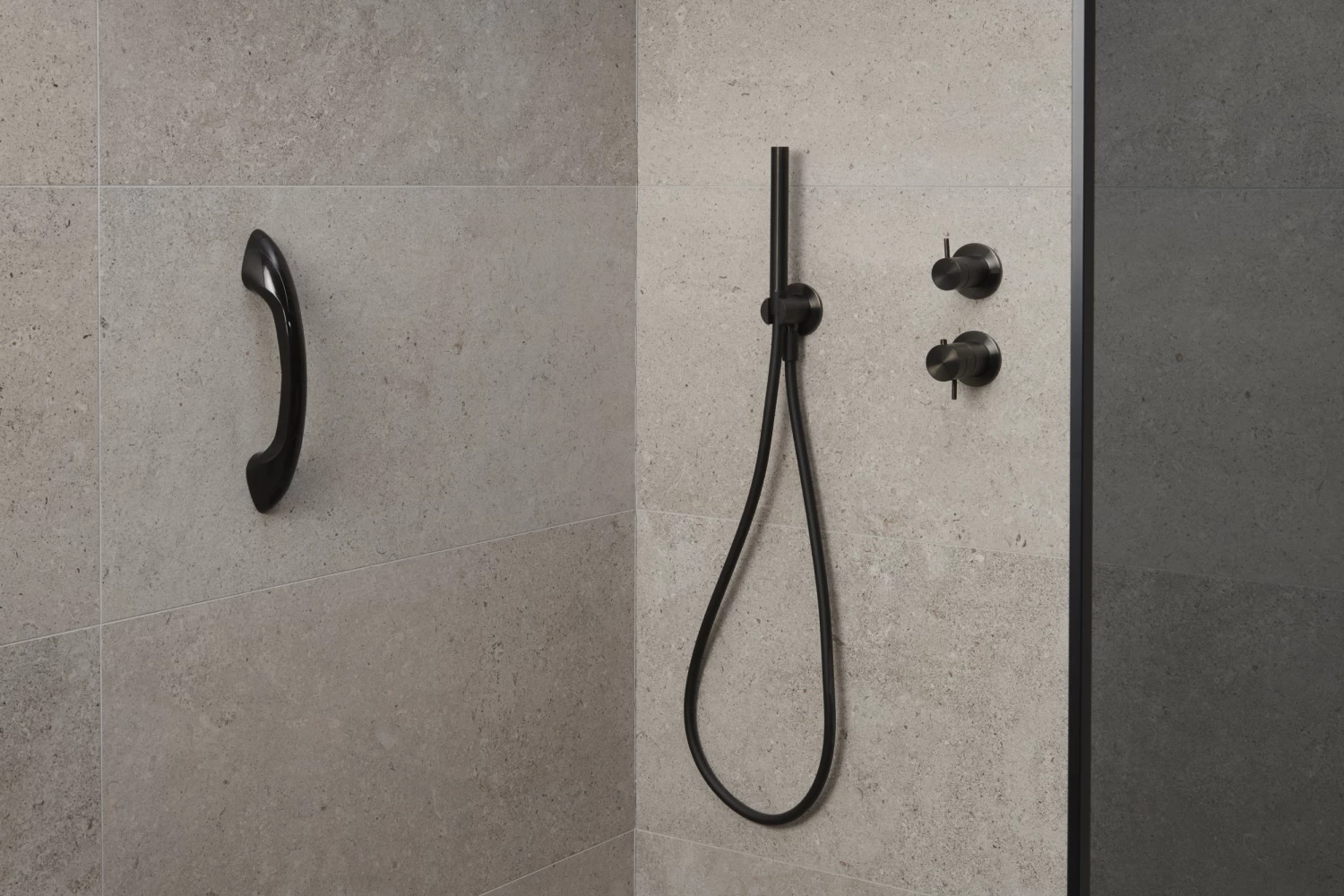 Secucare Wandbeugel 32 Cm Curve Zwart - Afbeelding 4