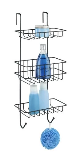 Wenko 3-laags Doucherek Revigo Zwart