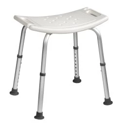 Basic Douchestoel Zitting 51x31 Cm H= 38-55 Cm 100 Kg