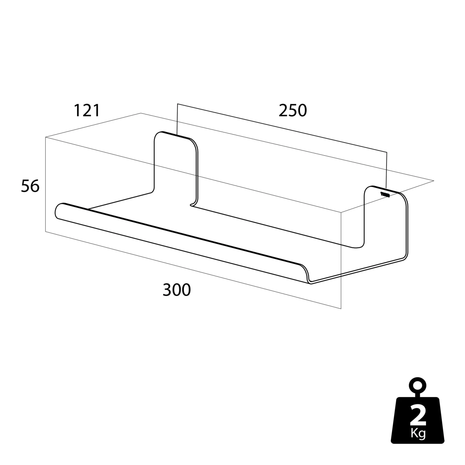 Tiger Planchet Colar 30 Cm RVS - Afbeelding 7