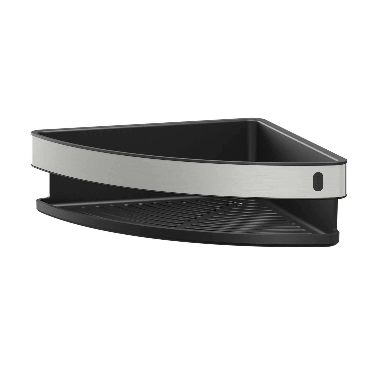 Tiger Douchemand Cooper Hoek 21 Cm Zwart / RVS Geborsteld - Afbeelding 2