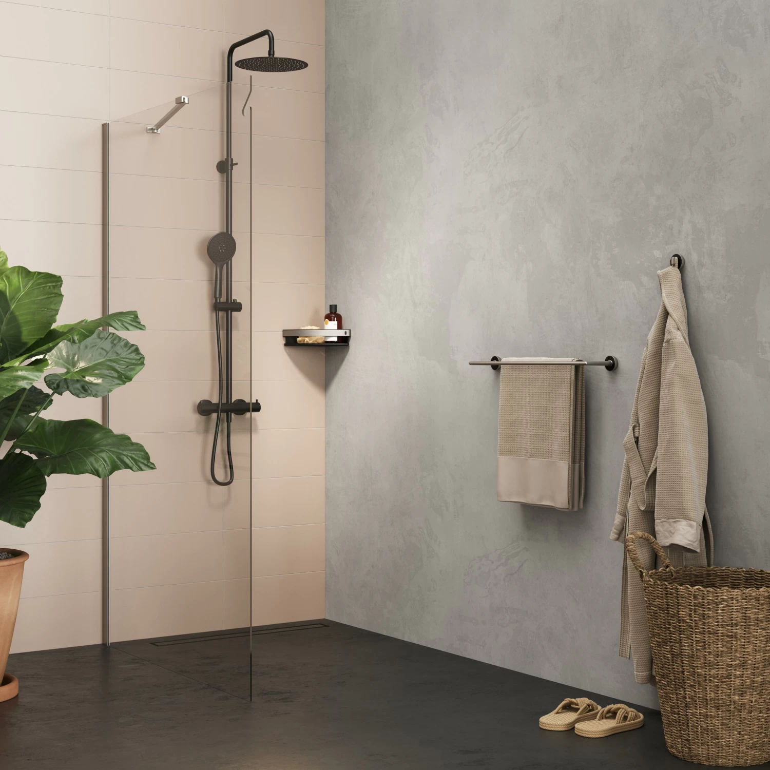 Tiger Douchemand Cooper Hoek 21 Cm Zwart / RVS Geborsteld - Afbeelding 5