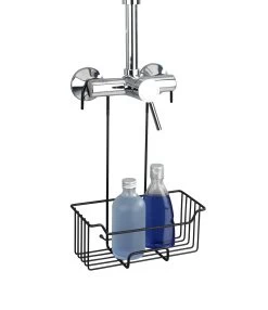 Wenko Douchecaddy Milo Om Aan Kraan Te Hangen Zwart RVS