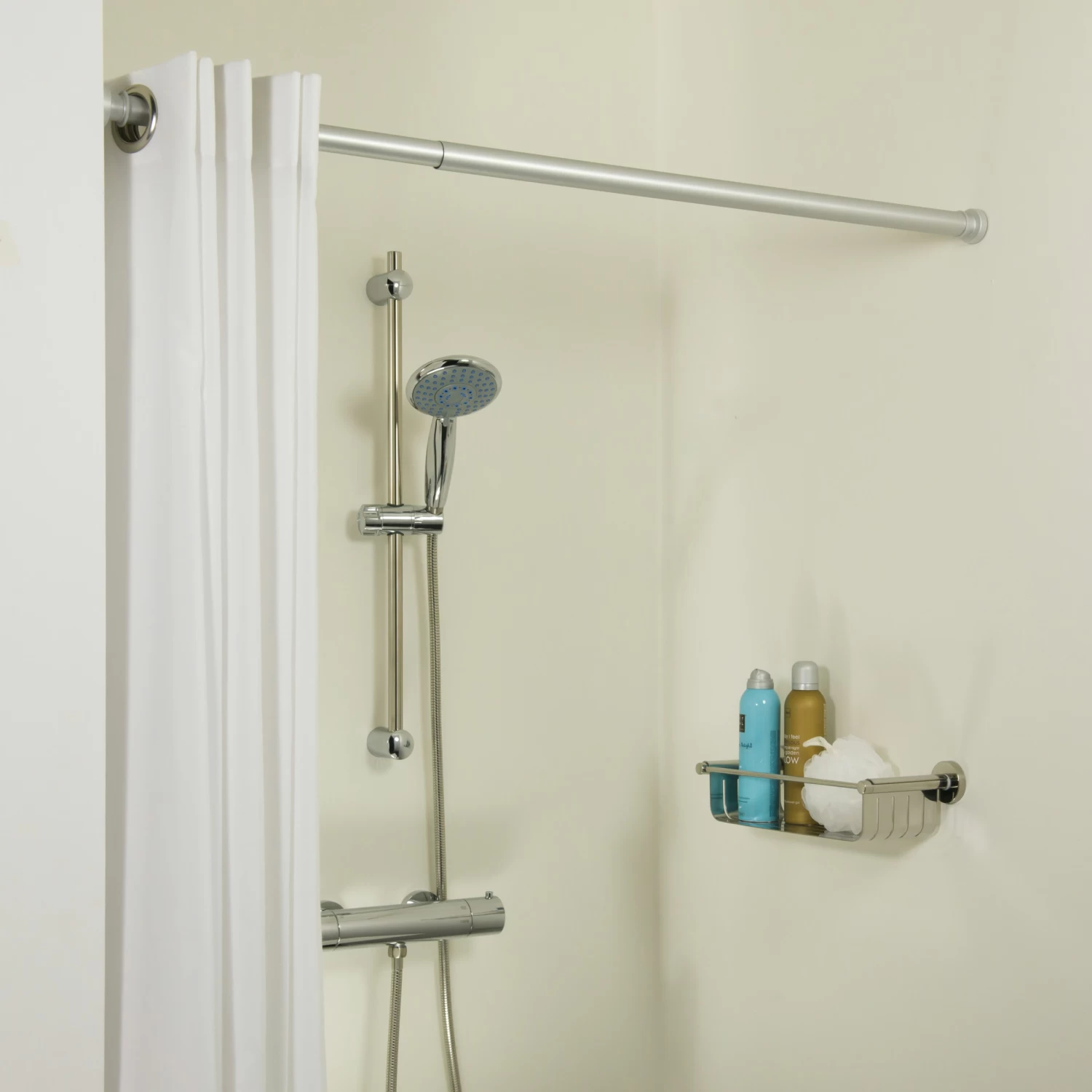 Sealskin Seallux Telescopische Douchestang Aluminium 80-130 Cm Ø28mm - Afbeelding 3