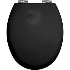 Bemis New York Wc Bril Hout Zwart Softclose