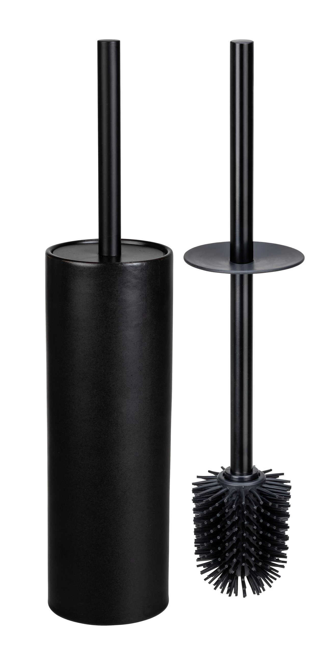 Wenko Keramische Toiletborstelhouder Casoli Zwart - Afbeelding 2