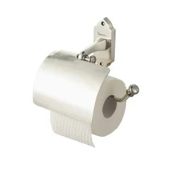 Haceka Vintage Toiletrolhouder Met Klep Zilver