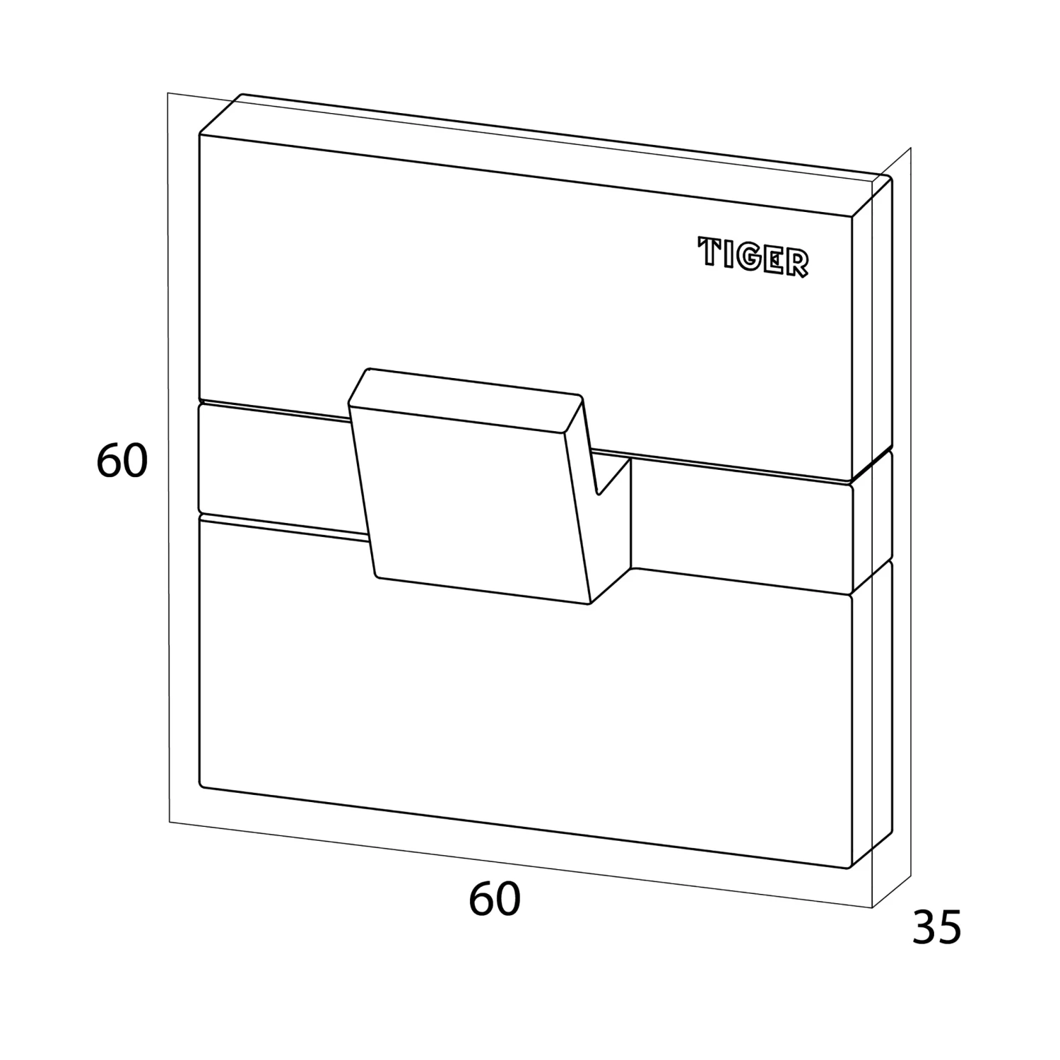 Tiger Safira Haak Xl Chroom - Afbeelding 5