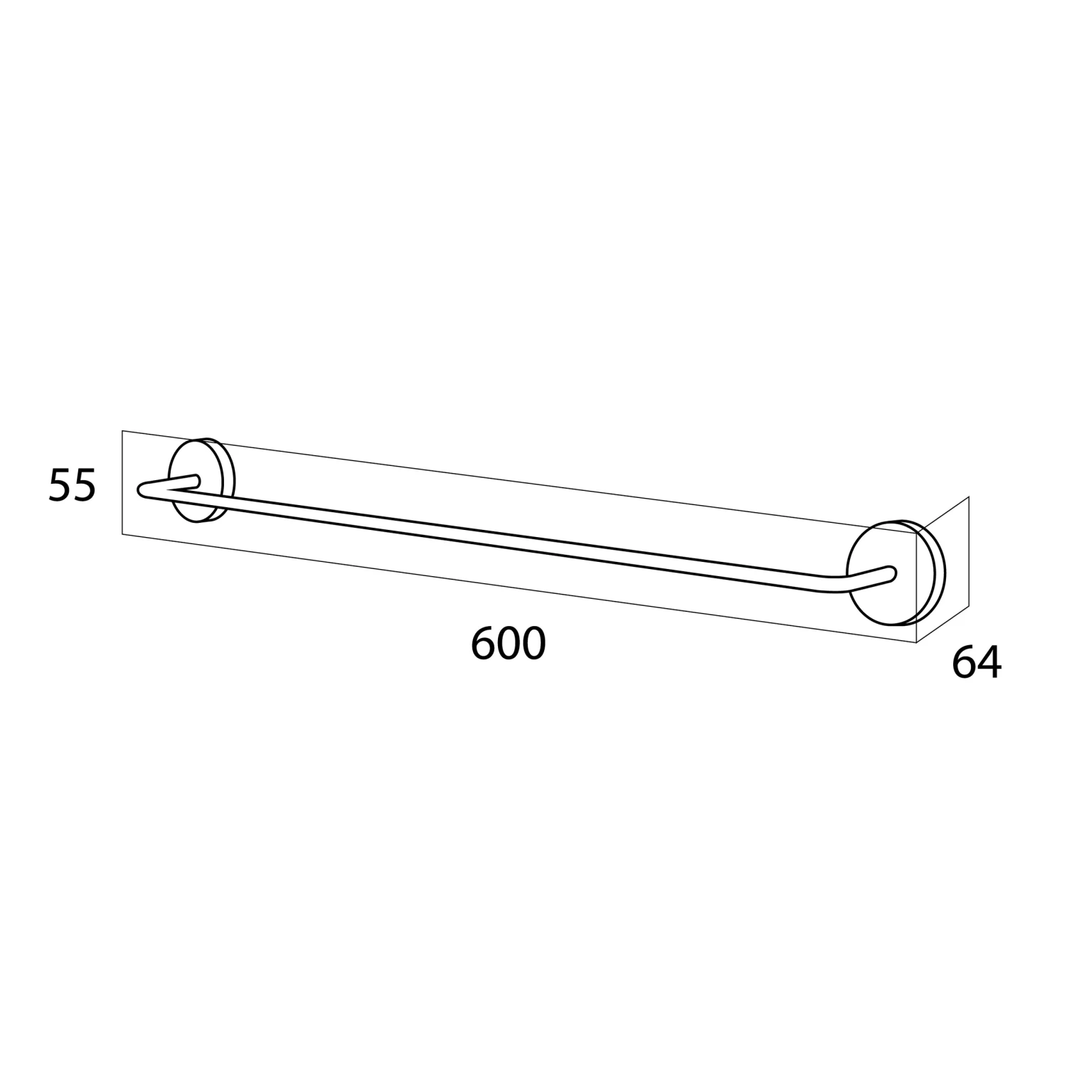 Handson Smart Handdoekrek Rvs - Afbeelding 2