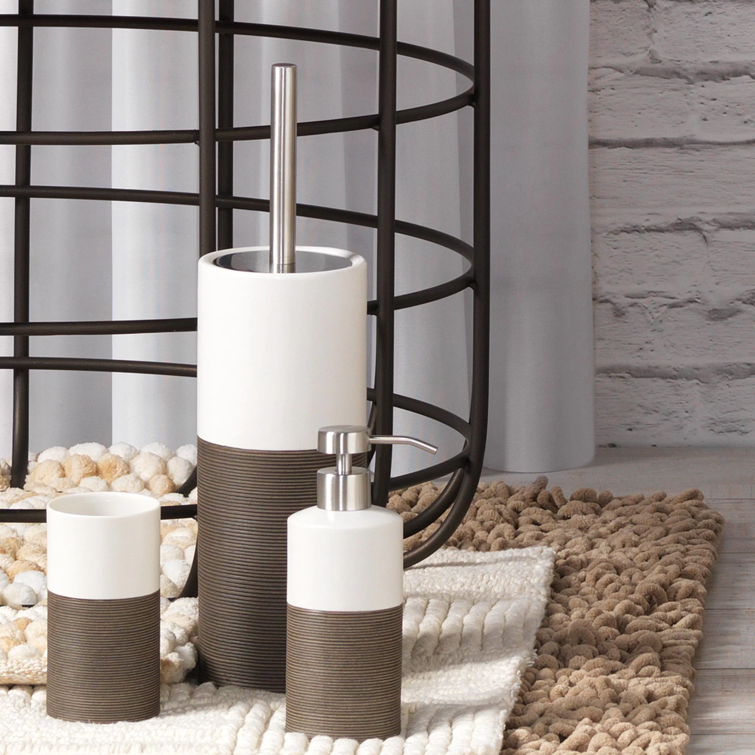 Sealskin Doppio Zeepdispenser Bruin - Afbeelding 5