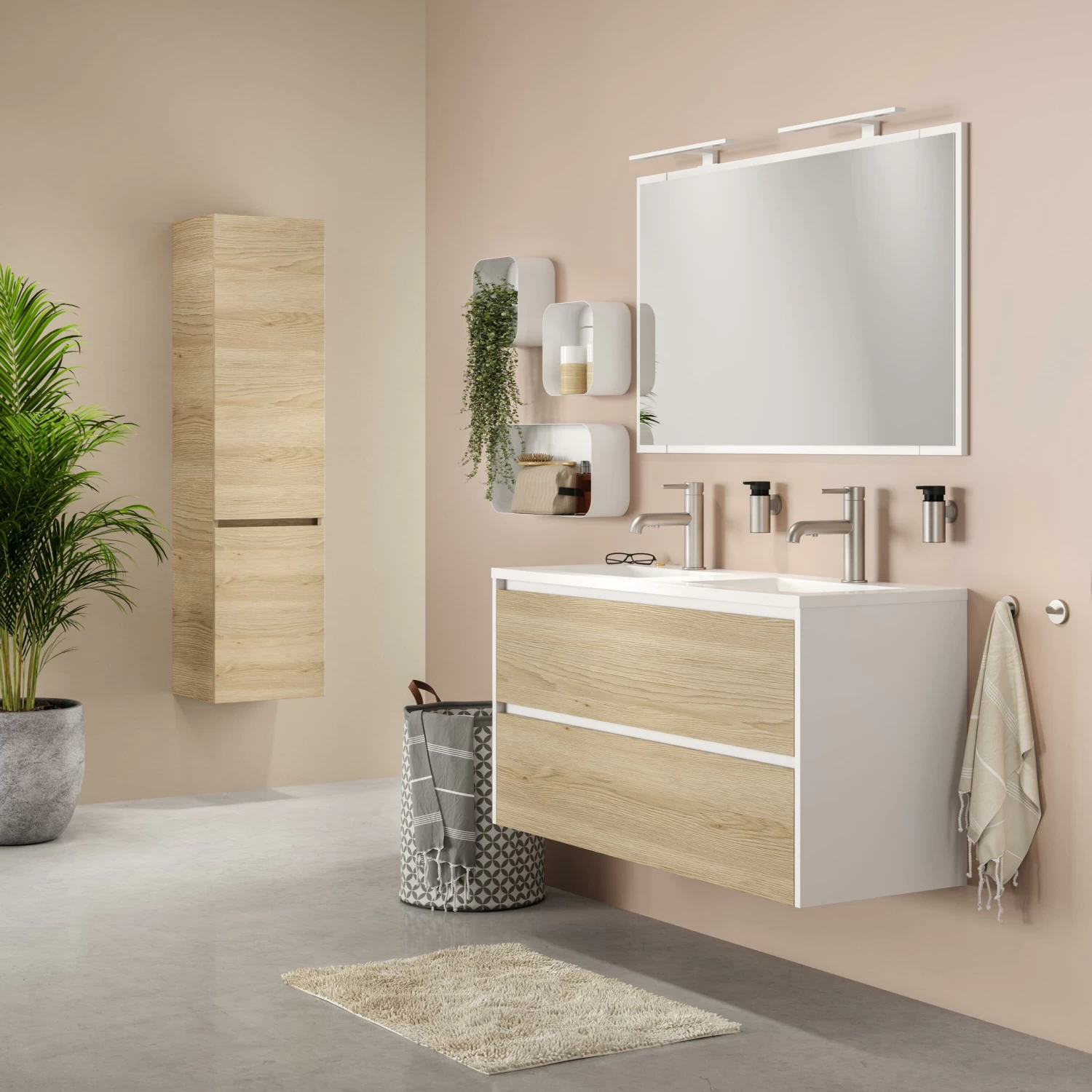 Tiger S-line Frame Spiegel 120x70 Cm Mat Wit - Afbeelding 3