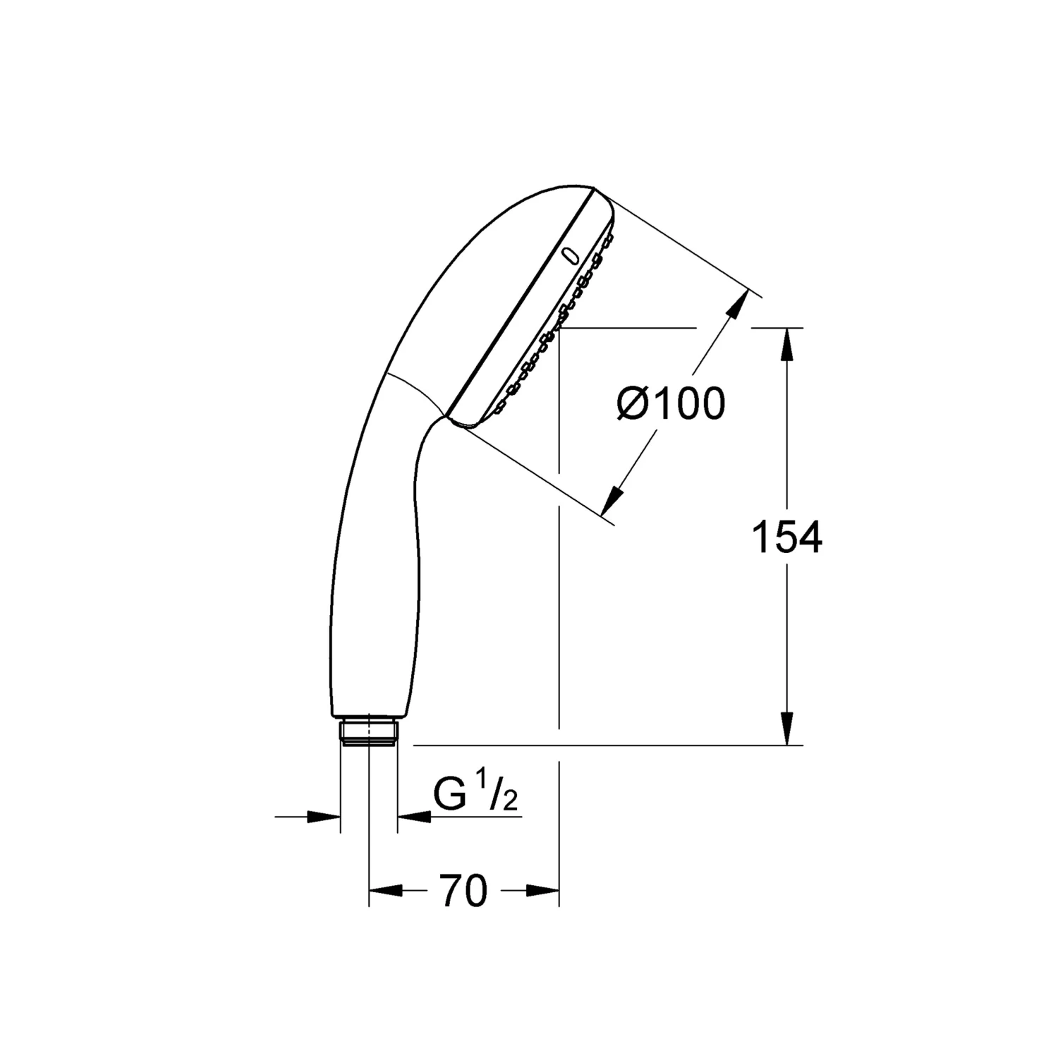 Grohe Vitalio Start Handdouche Ø10 Cm Met 1 Stand - Afbeelding 2