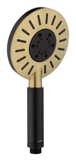 Tiger Handdouche Akcent Zwart Messing