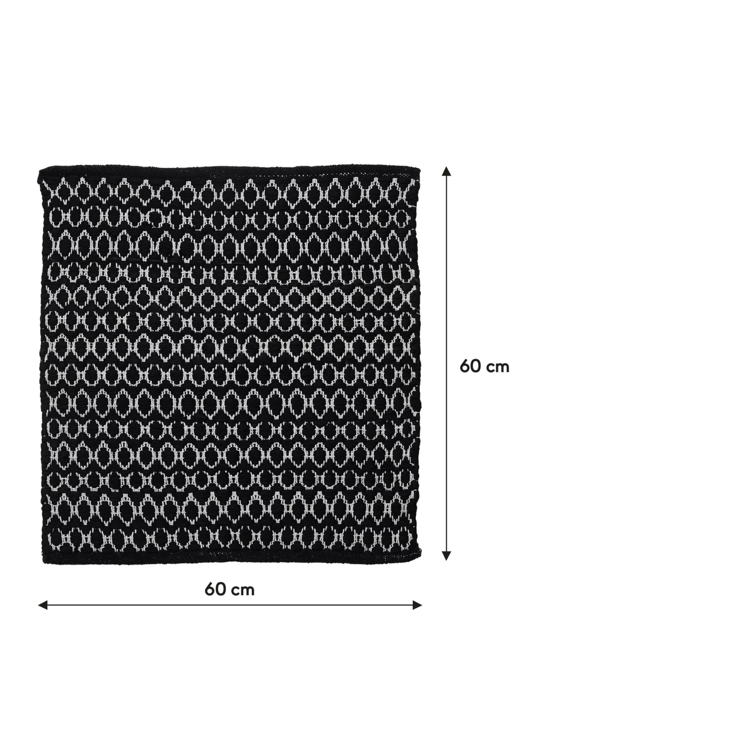 Sealskin Badmat Boho 60x60cm Zwart - Afbeelding 9