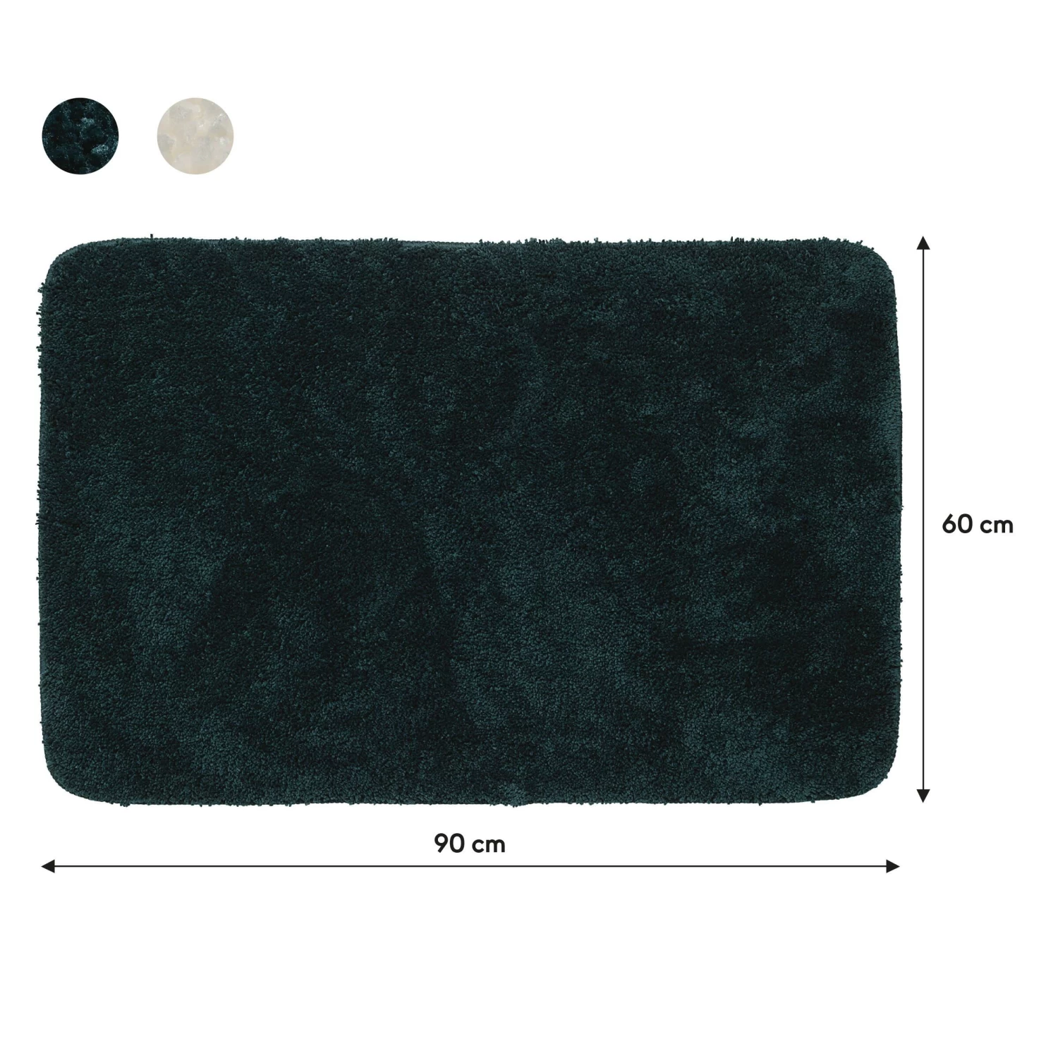 Sealskin Badmat Angora 60x90cm Donkergroen - Afbeelding 6
