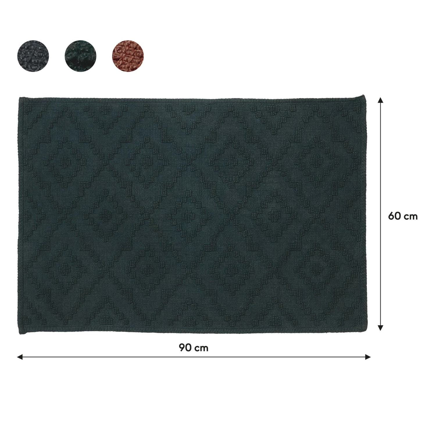Sealskin Badmat Aztec 60x90cm Donkergroen - Afbeelding 7