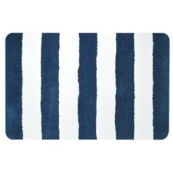 Sealskin Linje Badmat Blauw Met Wit 60 X 90 Cm