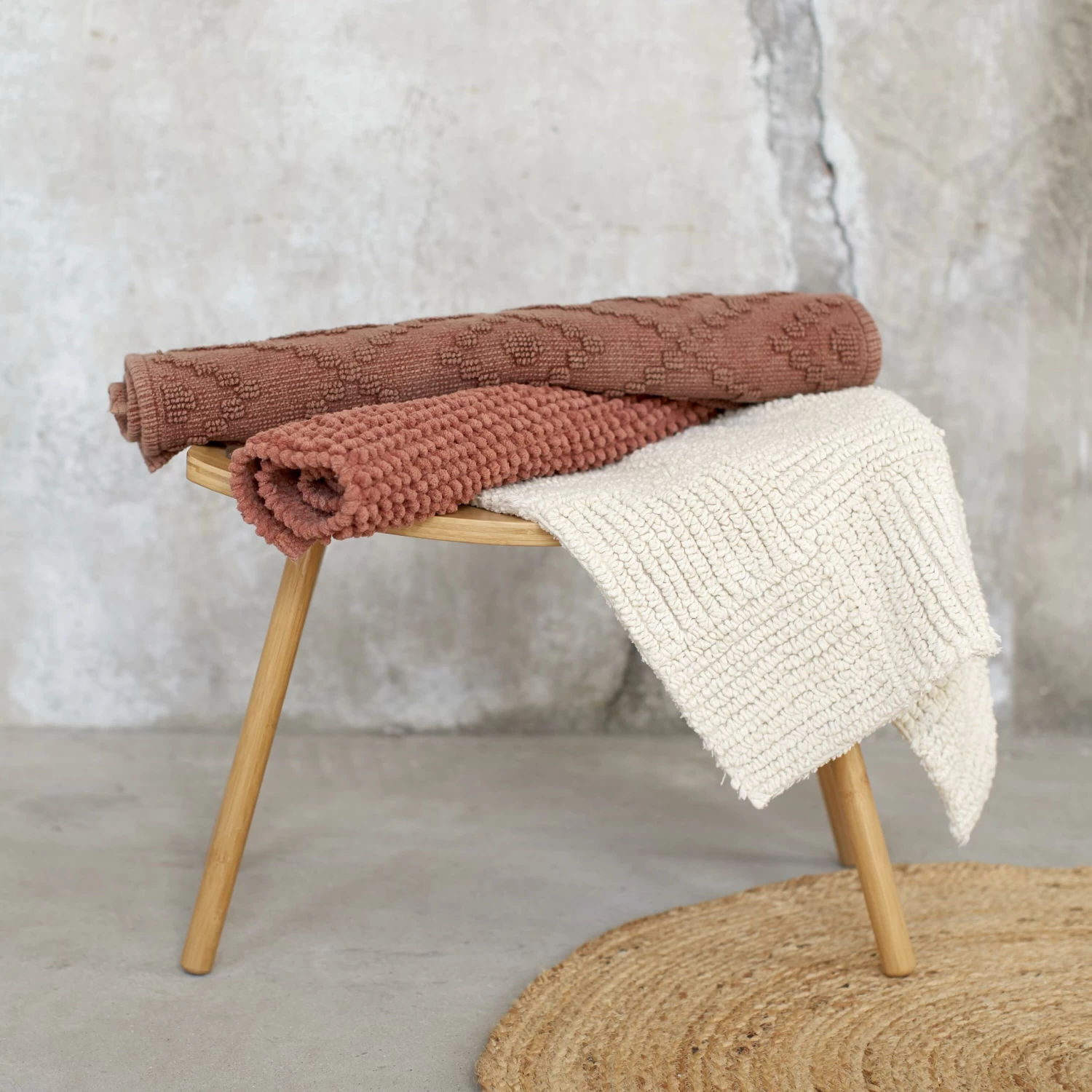 Sealskin Badmat Aztec 60x90cm Donkerroze - Afbeelding 6