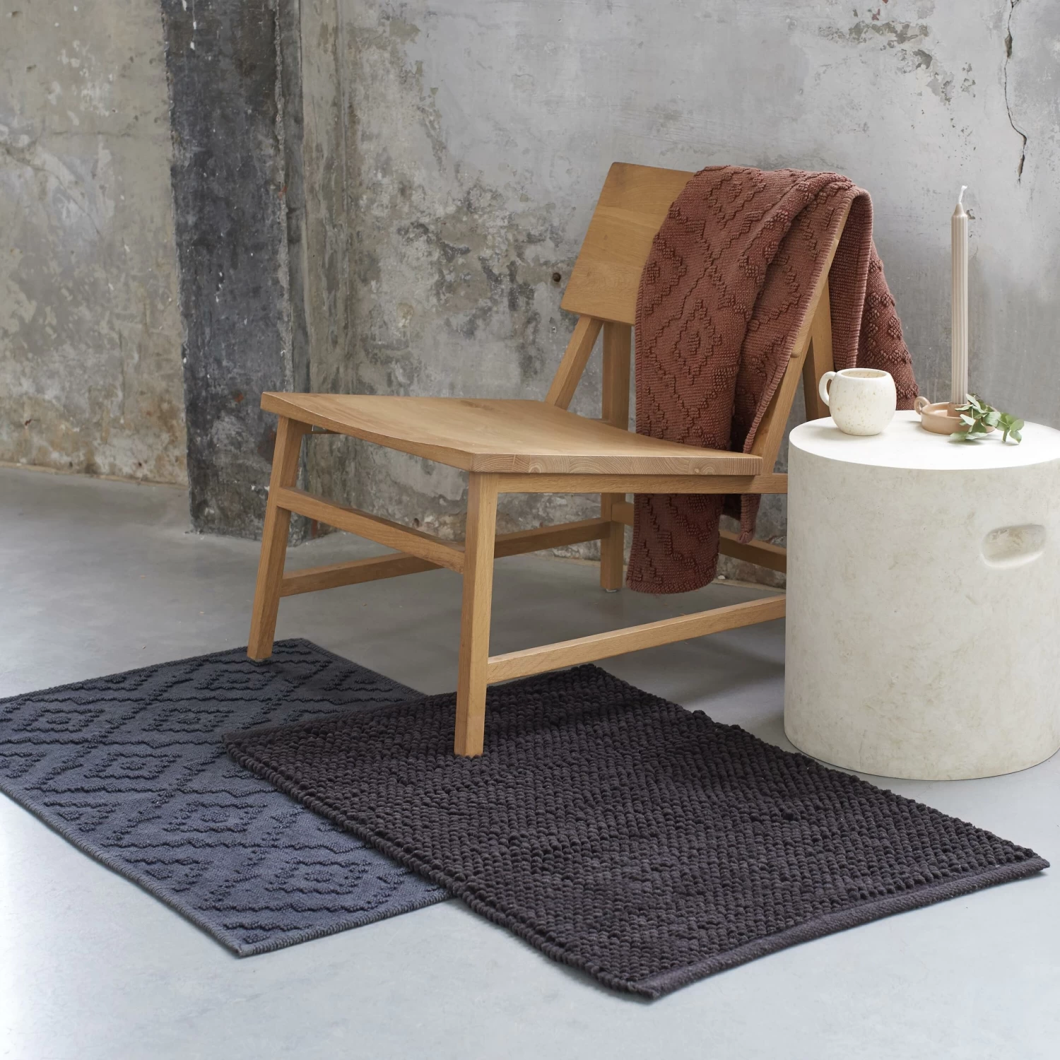 Sealskin Badmat Aztec 60x90cm Donkerroze - Afbeelding 10