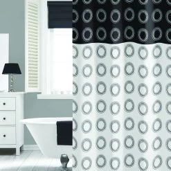 Karwei Compass Douchegordijn Zwart 180 X 200 Cm