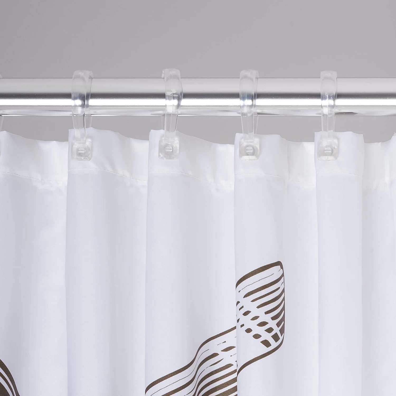 Sealskin Douchegordijn Barber Zwart 180x200 Cm - Afbeelding 3