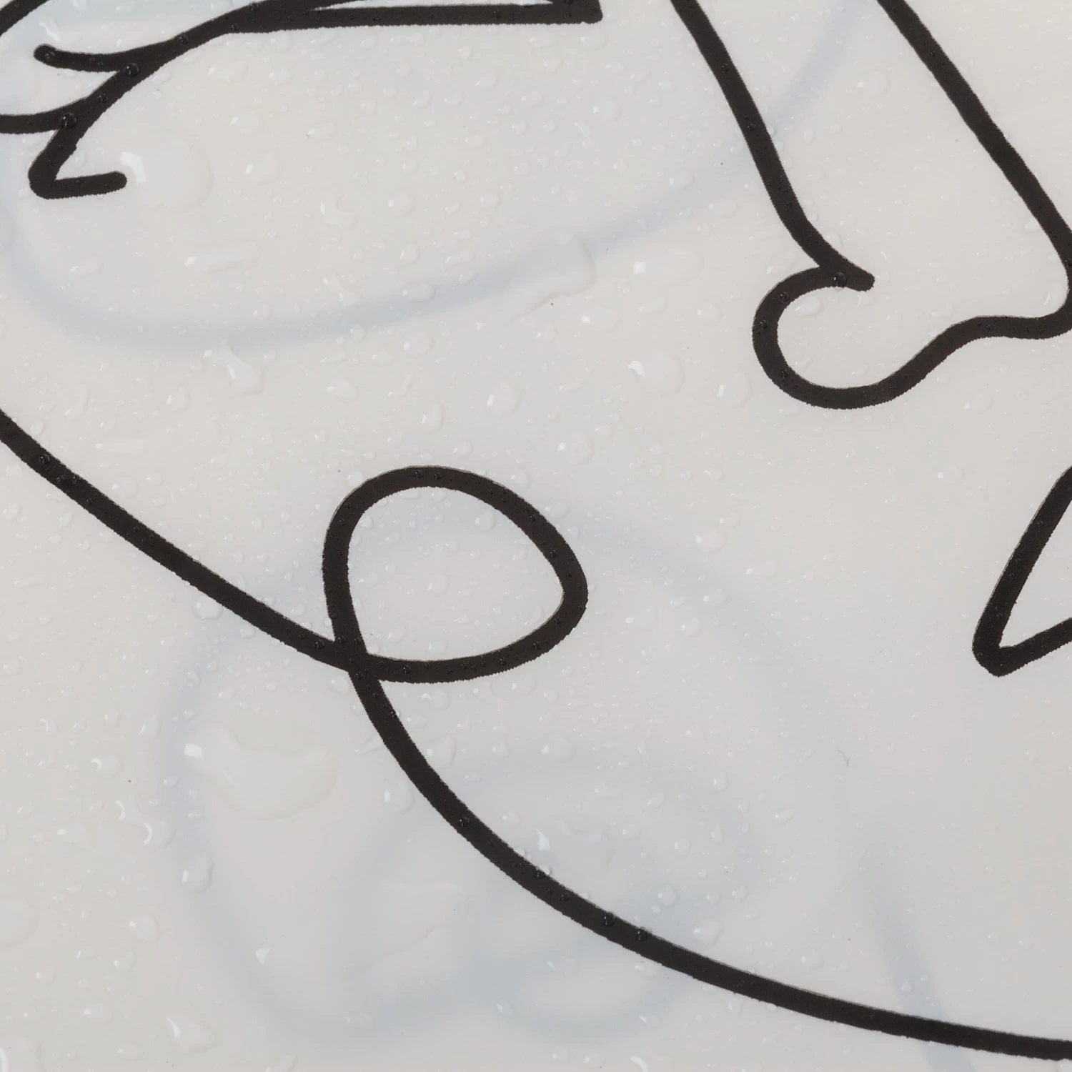 Sealskin Douchegordijn Mind 180x200cm Zwart/wit - Afbeelding 5