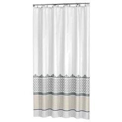 Sealskin Marrakech Douchegordijn Textiel 180x200 Cm Zilver