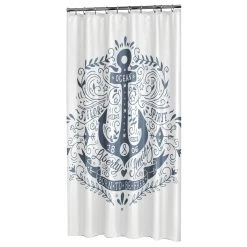 Sealskin Douchegordijn Anchor Blauw 180x200 Cm