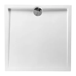 Allibert Douchebak Slim 90x90 Cm Polybeton Wit